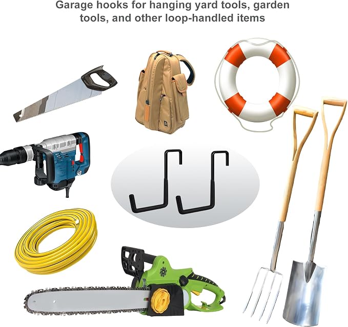 Rafter Hanger Hook 2 Pcs, Large S Hooks, Upgraded Fence Hangers, Ladder and - Image 6