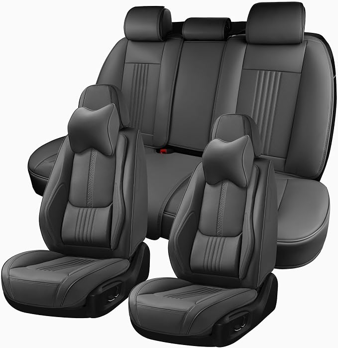 Car Seat Covers Full Set, Front and Rear Seat Covers by BWTJF