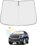 Windshield Sun Shade for GMC Yukon XL 2021-2025 2026 Thicken 6-Layer Foldable by Canvcle