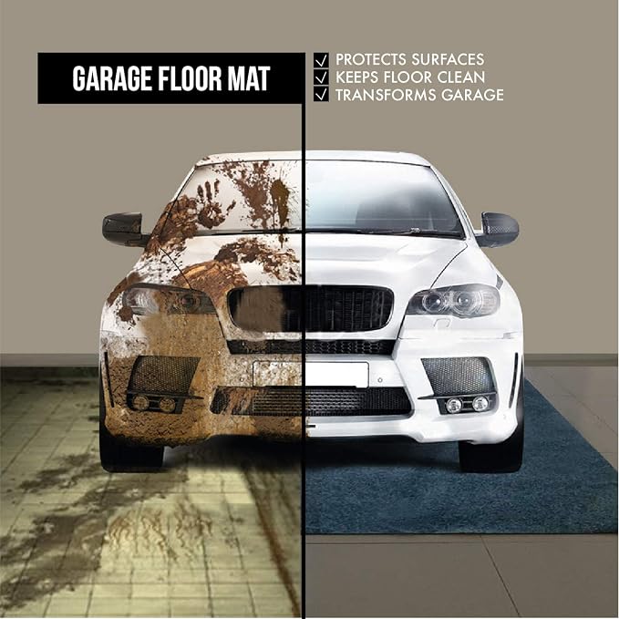 Large Garage Floor Mat, 2 Rolls, Heavy Duty Waterproof Protector, Non-Slip - Image 2