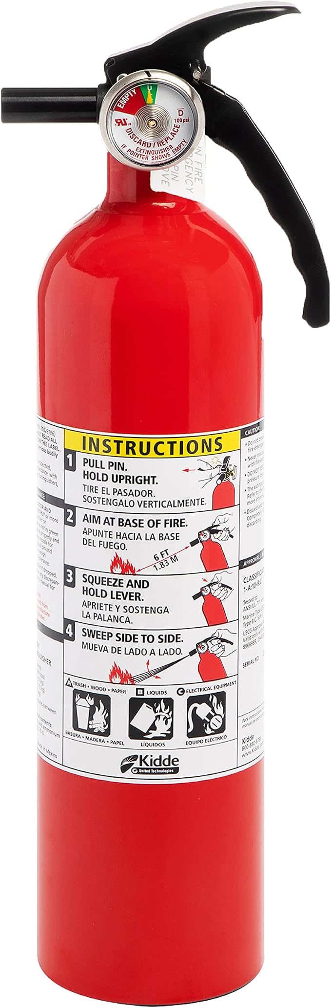 Kidde Auto Fire Extinguisher for Car & Truck, 3.2 Lbs., Dry Chemical - Image 5