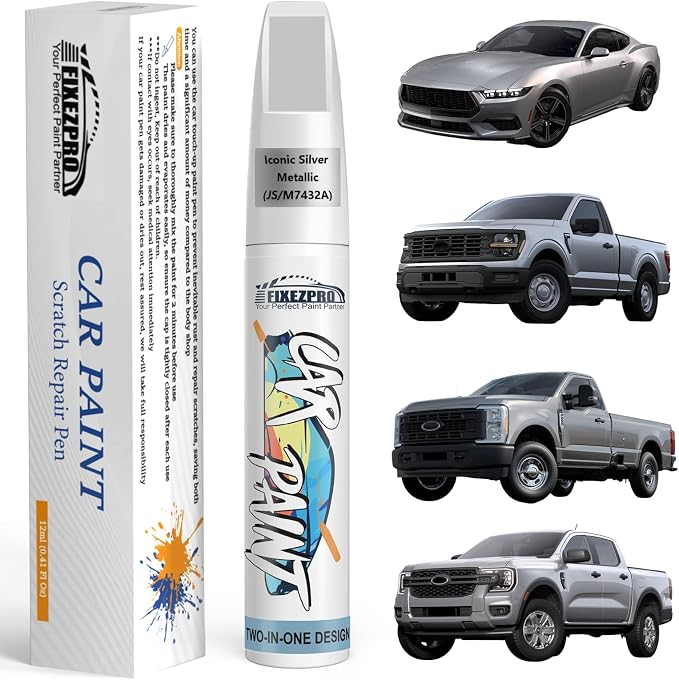 Iconic Silver Metallic Touch Up Paint by FIXEZPROCarPaint