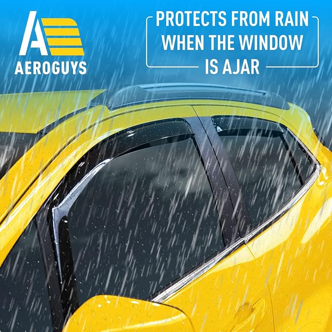 Extra Durable Window Deflectors in-Channel Window Visors Rain Guards Fit - Image 2
