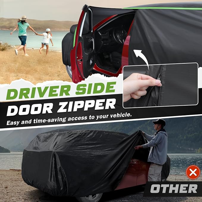 Mixsuper Liner Car Cover for Hyundai Santa Fe 2006-2026, 7 Layers Full Car - Image 3