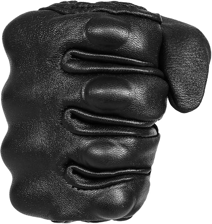 Full Finger Goat Skin Leather Touch Screen Motorcycle Gloves Men S - Image 5