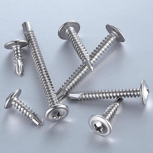 Wensilon #10×3/4”for Sheet Metal Self-Tapping Screws 410 Stainless Steel Truss - Image 2