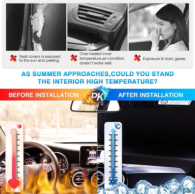 KUST Windshield Sun Shade for 2020-2024 2025 Hyundai Venue Accessories Custom - Image 4