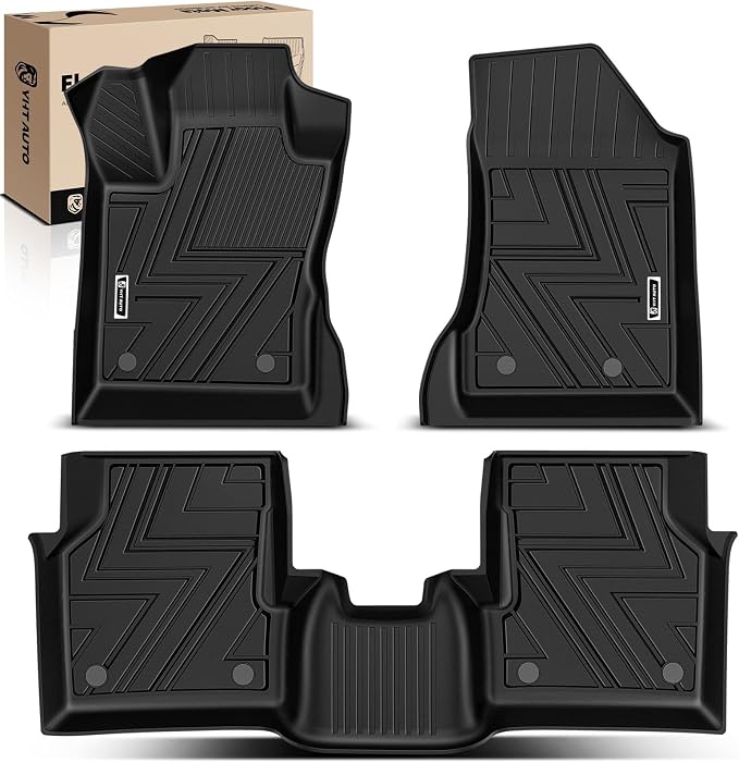 YHTAUTO Floor Mats Fit 2017-2025 Jeep Compass, TPE All Weather Car Mats by YHTAUTO