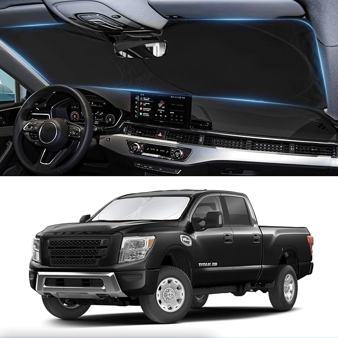 Custom Fit Titan Windshield Sunshade by INSAUTO