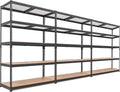 HOMEDANT 5 Tier Laminated Boltless Heavy Duty Garage Storage Adjustable Wide by TheBestOrganizingSolution