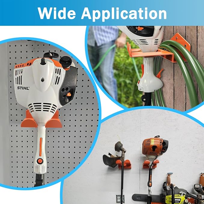 Weedeater Hanger Wall Mount Garage Organizer Trimmer Rack - Image 3