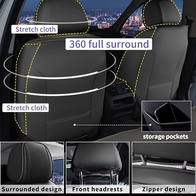 Seat Covers for Car Fit for Toyota Camry 2025 2024 2023-2012: Front Seat Covers - Image 2