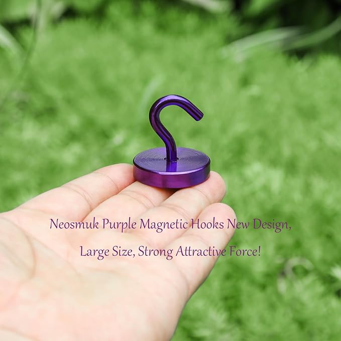 Neosmuk Magnetic Hooks, Cruise Ship Essentials, 120lb+ Heavy Duty Magnetic Hooks - Image 5