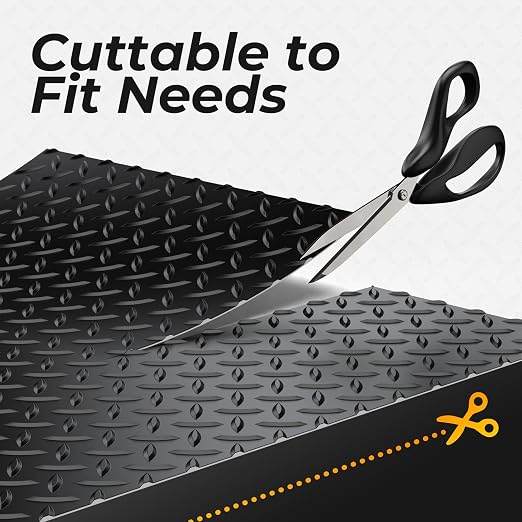 7.8 x 22 FT Garage Floor Mat, 2.8mm Thickness Diamond Plate Vinyl Garage - Image 4