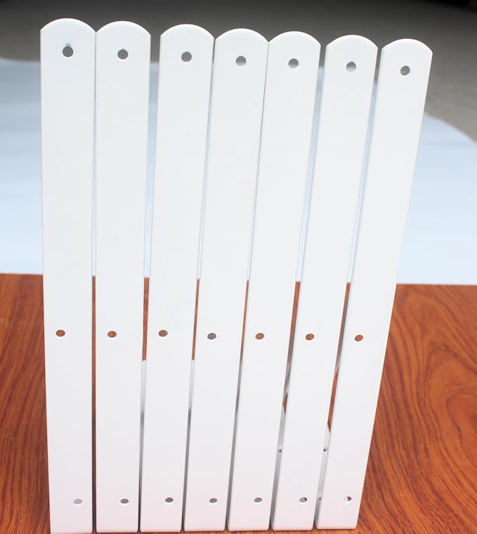 8 Pack L12 x H 8" White Heavy Duty Shelf Brackets - Image 7