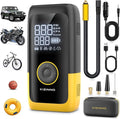Tire Inflator Portable Air Compressor, Ultra Fast Dual-Cylinder Air Pump for by KIZINNO