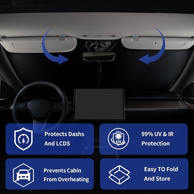 for Lexus 2024 Car Windshield Sunshade Foldable Sun Shield - Image 5