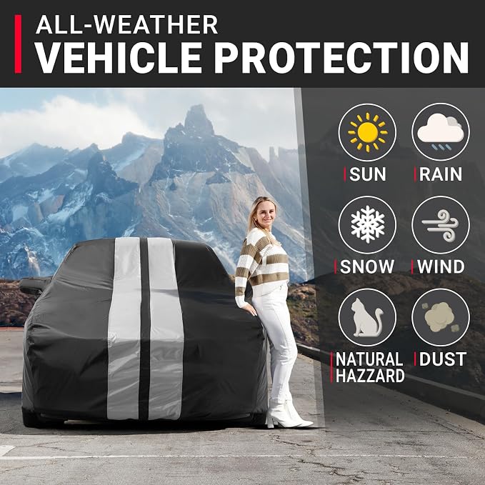 iCarCover Custom Car Cover for Pontiac GTO Waterproof All-Weather Rain Snow UV - Image 2