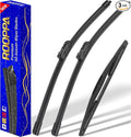 3 wipers Replacement for 2019-2023 Subaru Ascent, Windshield Wiper Blades by ROOPPA