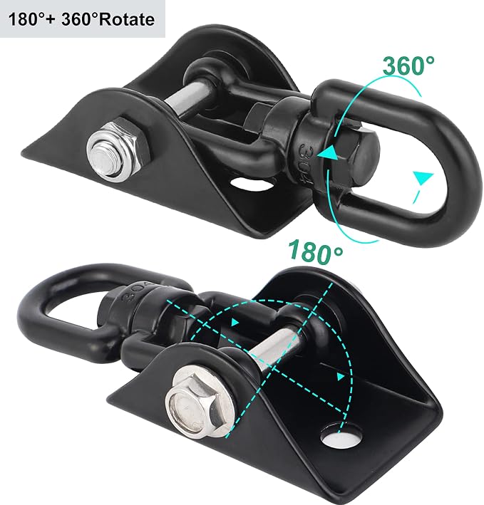 Porch Swing Hanging Kit, 360°Rotating 1200 lb Capacity Hanger - Image 2