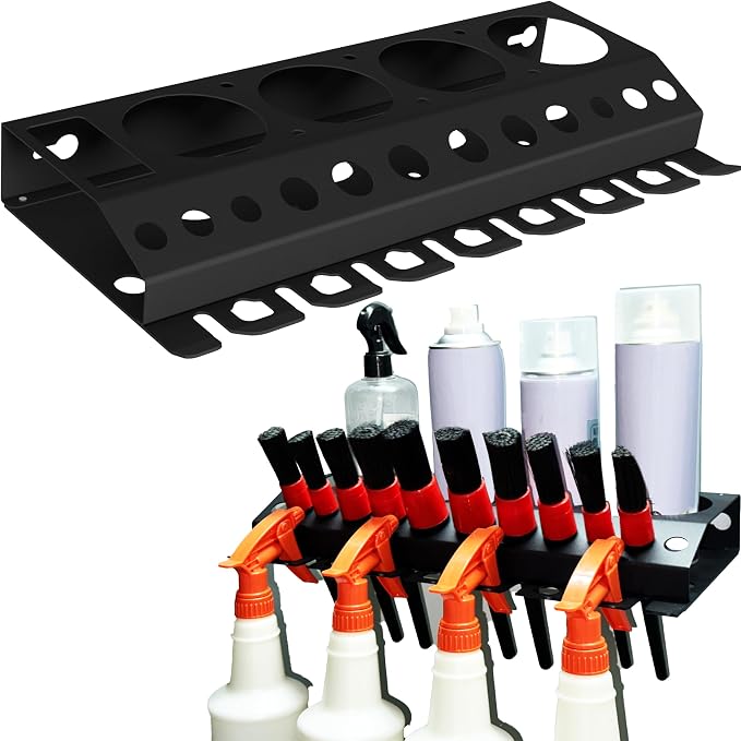 Bottle Storage Rack, Detailing Brush Organizer, Spray Bottle Storage Rack by Kryptholder