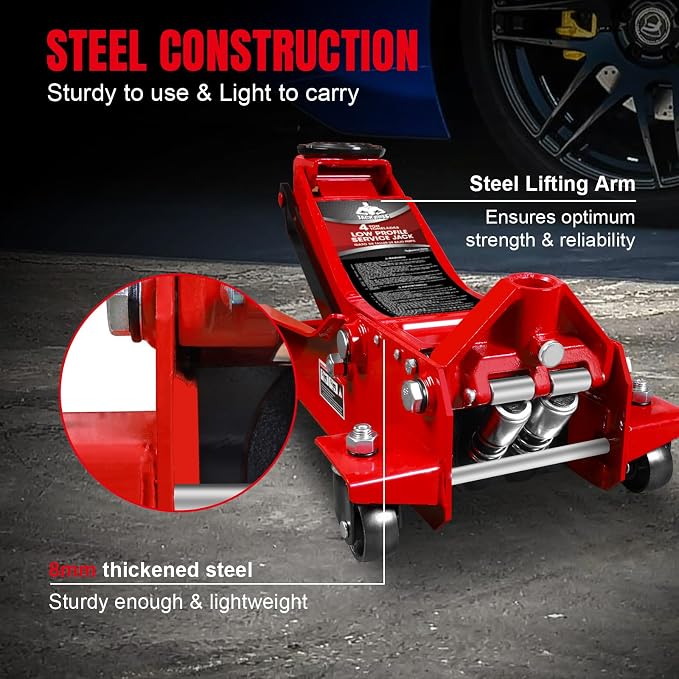 4 Ton Floor Jack Hydraulic Low Profile Floor Jack - Image 4