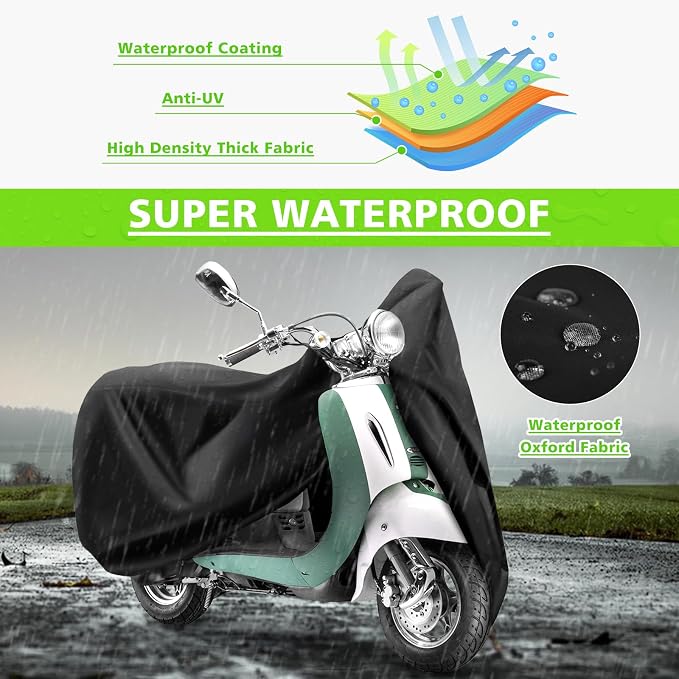 COVERVIN Scooter Waterproof Cover Outdoor, Moped Cover & Vespa Cover - Image 4