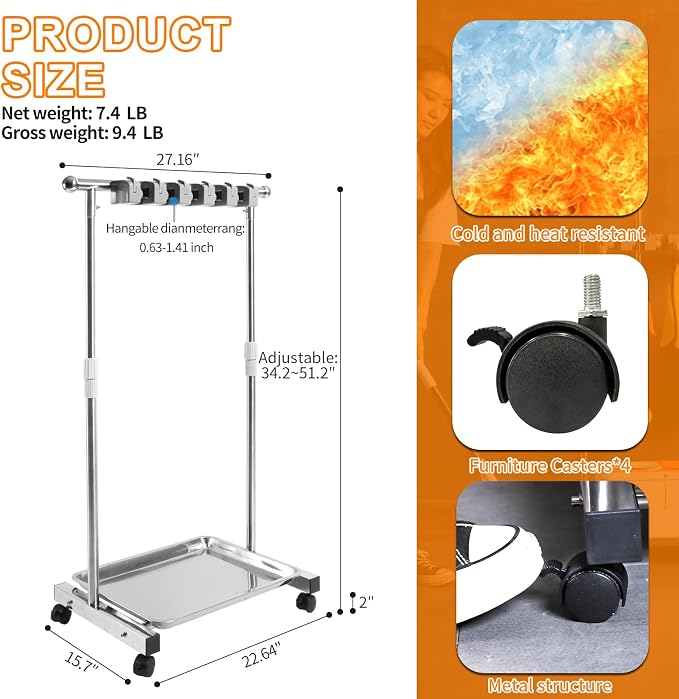 Stainless Steel Mop and Broom Holder - Image 7
