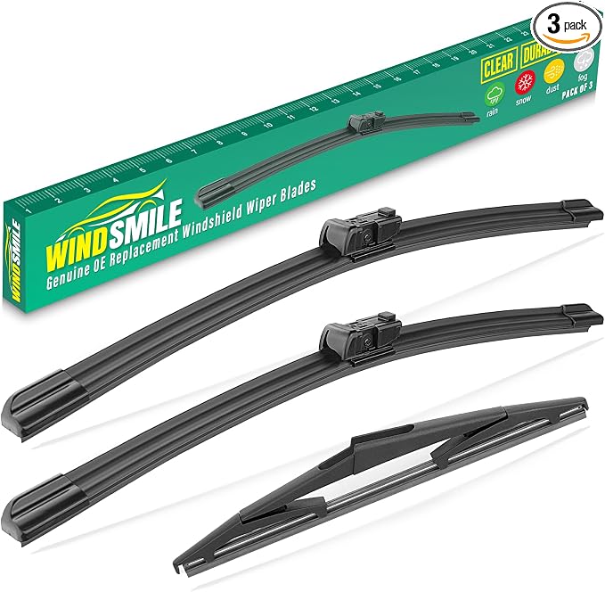 24" 24" 10" Windshield Wiper Blades Replacement by WINDSMILE