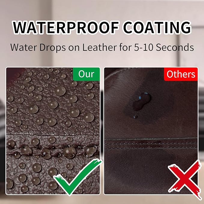 Leather Recoloring Balm, 8.5oz Leather Color Restorer, Dark Brown Leather - Image 6