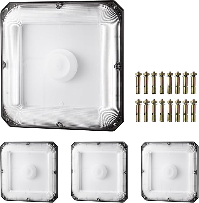 VEVOR 4 Pack LED Canopy Lights, 8800LM 5000K Daylight Commercial Industrial - Image 10