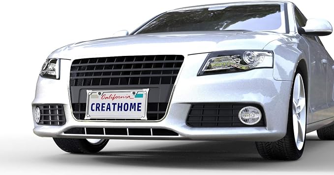 Creathome 3D Chrome License Plate Frames, Pure Zinc Alloy Metal - Image 6