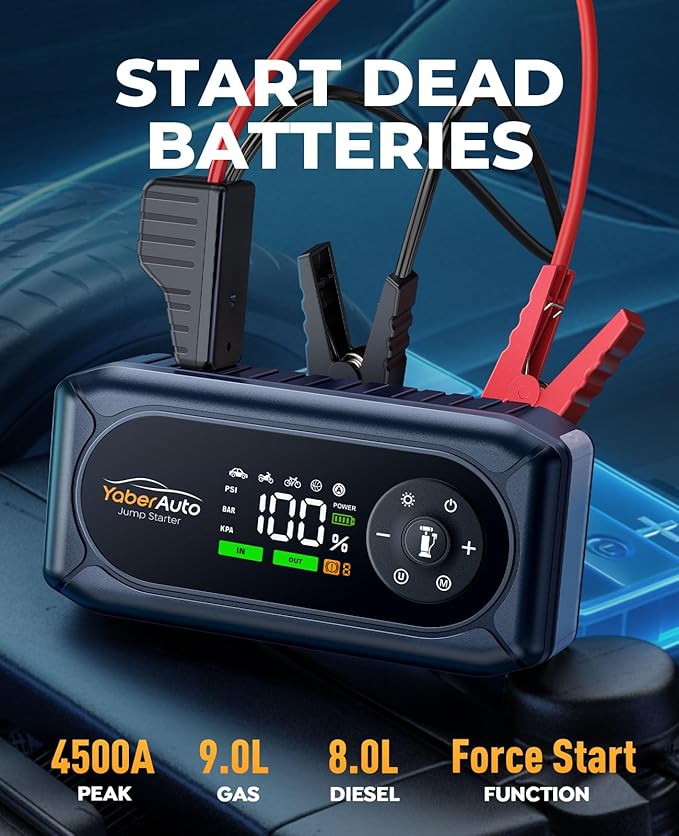 YaberAuto 9-in-1 Jump Starter - Image 2