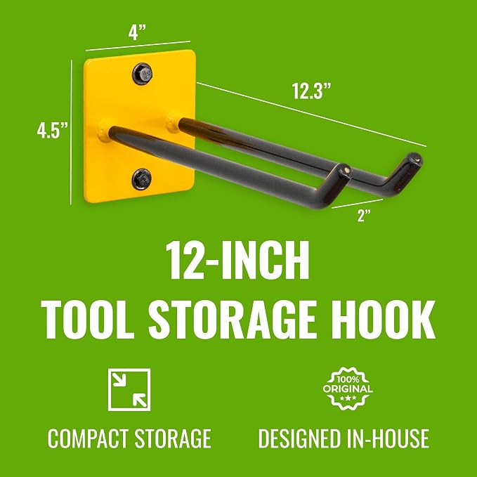 StoreYourBoard Tool Organizer Hook, Wall Mount Garage Storage, Tool Storage - Image 2