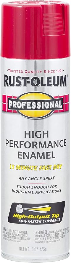 Rust-Oleum 7565838 Professional High Performance Enamel Spray Paint, 15 Oz by Rust-Oleum