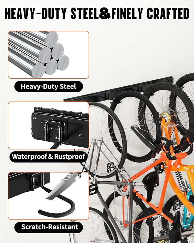 Bike Rack Wall Mount, Bike Hooks - Image 3