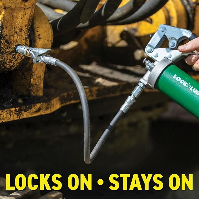 LockNLube Grease Gun Coupler locks onto Zerk fittings. Grease goes in, not on - Image 7