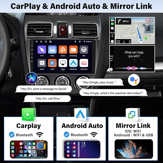 UNITOPSCI 4G+64G Radio for Subaru Forester WRX Impreza 2015-2018 Android Car - Image 4