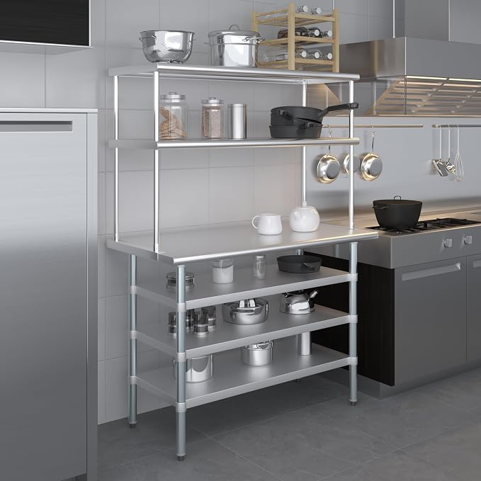 Amgood 24" x 48 Stainless Steel Work Table - Image 9