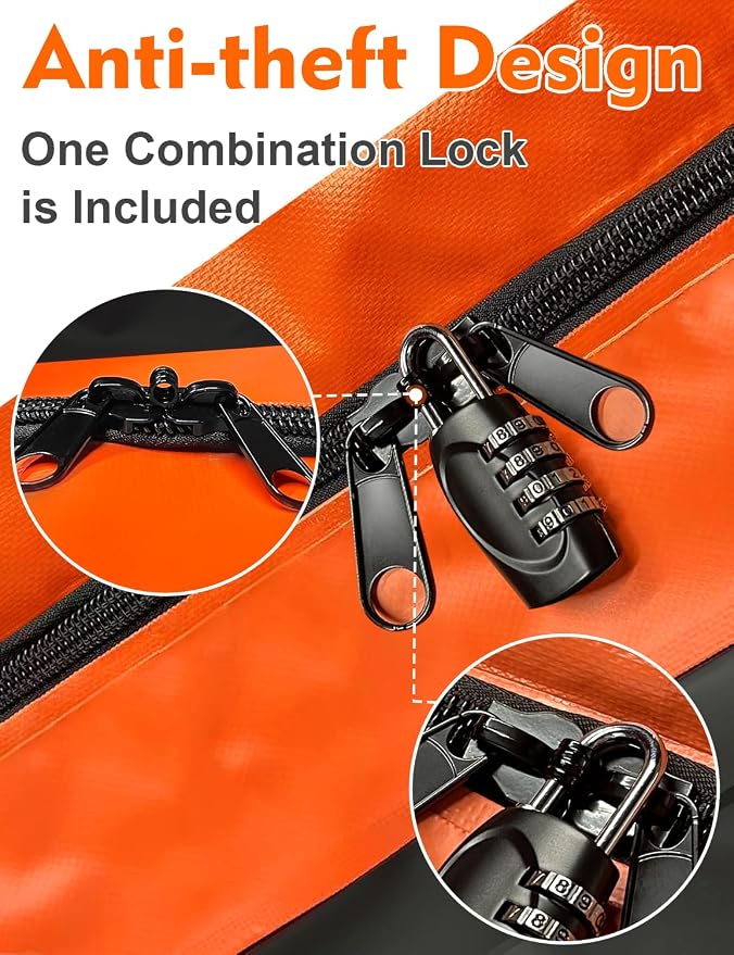 FIVKLEMNZ 30 Cubic Car Rooftop Cargo Carrier Roof Bag Waterproof - Image 3