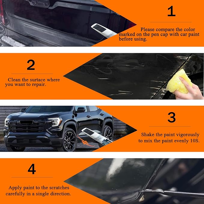 Cardinal Red Touch Up Paint for GMC, Car Paint Pen Scratch Repair Two-In-One - Image 6