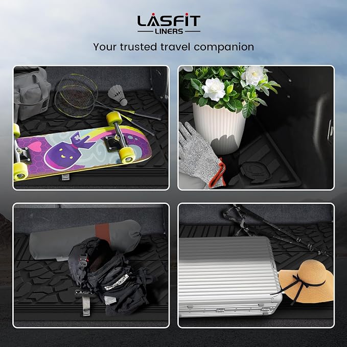 LASFIT Trunk Mat for Jeep Wrangler Unlimited 4XE 2021-2024 2025 4 Door - Image 7