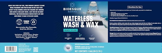 Bioesque Marine Waterless Wash & Wax, 1 Gallon - Image 2