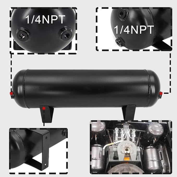4 Gallon Air Tank for Suspension/Air Ride/Bag/Car Train Truck Horn 15 Liter - Image 3