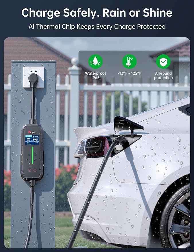 Raylix 32A Level 2 Fast Tesla Charger, 7.68KW Tesla Mobile/Home Charger - Image 9