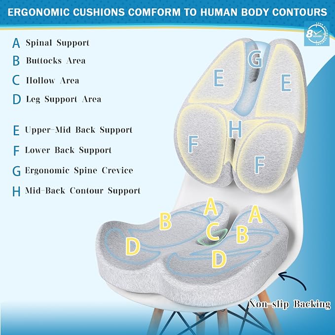 BEAUTRIP Seat Cushion & Lumbar Support Pillow - Image 3