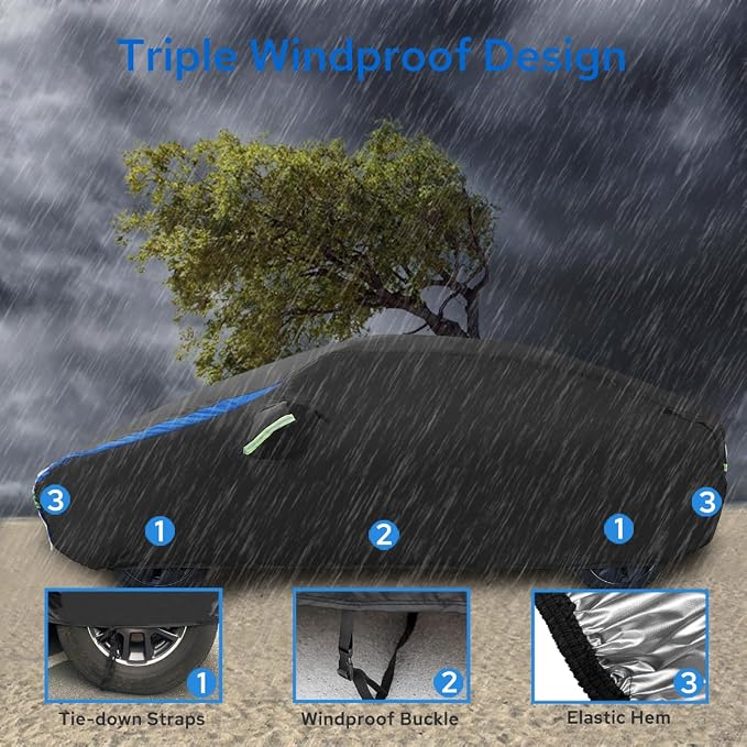Avecrew Car Cover for Tesla Model Y, Custom Fit Full Exterior Cover - Image 6