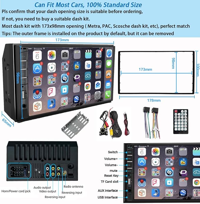 Naifay Car Stereo Double Din Radio - Image 5