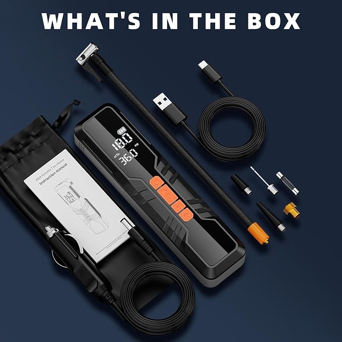 Tire Inflator Portable Air Compressor, Air Pump - Image 9