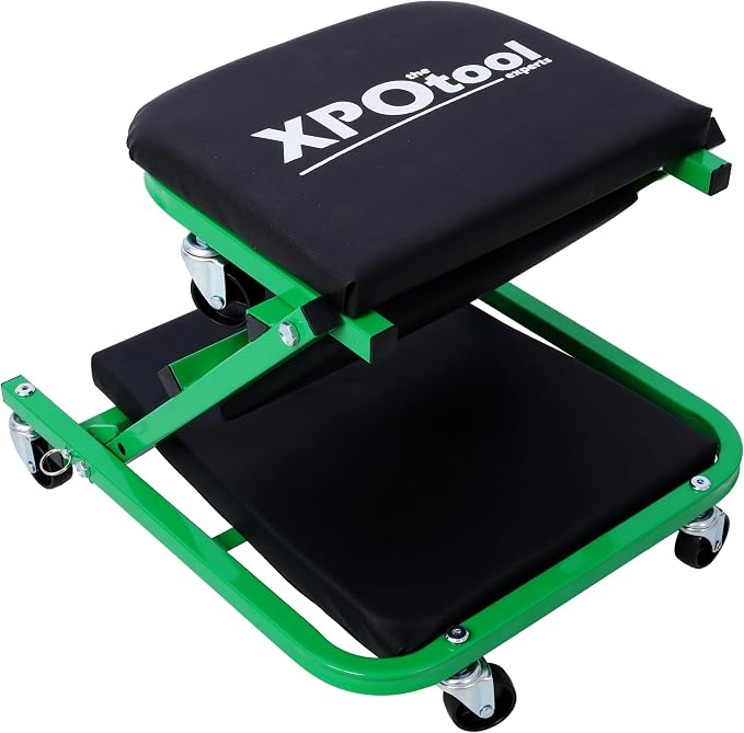 Mechanic Creeper and Stool, 2-in-1 Garage Tool, 300 lbs Capacity, Low Profile - Image 2